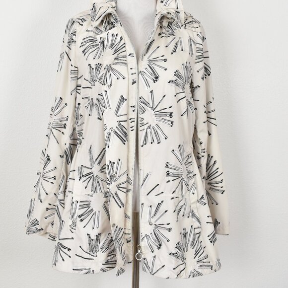 Akris Punto Matchstick Sunburst Print Windbreaker Jacket - 12 - Picture 8 of 11